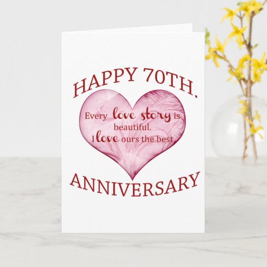 zeventigste. Verjaardag Kaart (Gele Bloem)