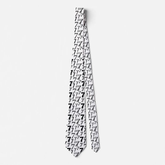 Zeventigste verjaardag of zevende Jubileum Necktie Stropdas (Voorkant)