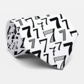 Zeventigste verjaardag of zevende Jubileum Necktie Stropdas (Opgerold)