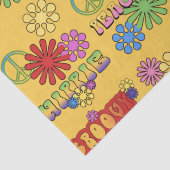 Zeventij hippie-patroonpapier tissuepapier (Detail)