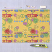 Zeventij hippie-patroonpapier tissuepapier (Craft)