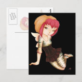 Zevra - fantasie-gothic briefkaart (Voorkant / Achterkant)