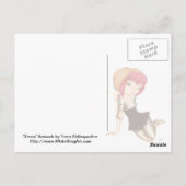 Zevra - fantasie-gothic briefkaart (Achterkant)