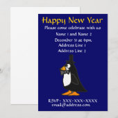 ZF- Uitnodigingspaneel nieuwjaarsfeest Kaart (Voorkant / Achterkant)