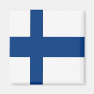 zFI001 FINSE VLAG, Finland, Koelkast Magneet