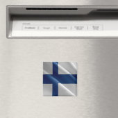 zFI002 Finse golfvlag Finland Magneet (Insitu (Vaatwasser))