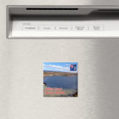 zFK007 STANLEY Harbour, Falklandeilanden, Fridge Magneet (Insitu (Vaatwasser))