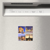 zFR018 PARIS 's nachts, Fridge Magneet (Insitu (Vaatwasser))