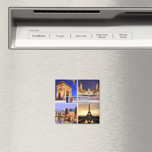 zFR018 PARIS 's nachts, Fridge Magneet (Insitu (Vaatwasser))