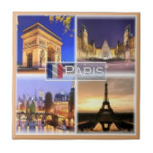 zFR018 PARIS 's nachts, Tegeltje (Voorkant)