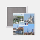 zFR019 LYON, Basilica de Fourviere, Fridge Magneet (Voorkant / Achterkant)
