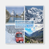 zFR021 CHAMON, Mont Blanc, Fridge Magneet (Voorkant)