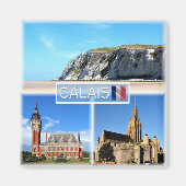 zFR022 CALAIS, Pet Blanc Nez, Fridge Magneet (Voorkant)