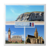 zFR022 CALAIS, Pet Blanc Nez, Fridge Tegeltje (Voorkant)