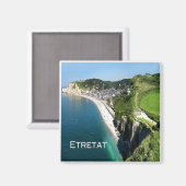 zFR023 ETRETAT Panorama, Normandy, Frankrijk Magneet (Voorkant / Achterkant)