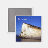 zFR026 FÉCAMP The Cliffs, Normandy, Fridge Magneet (Voorkant / Achterkant)