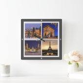 zFR030 PARIS, Frankrijk, Europa, Vierkante Klok (Huis)