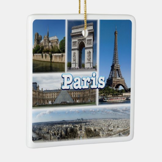 zFR032 TOUR EIFFEL en PARIS, Frankrijk, Europa, Keramisch Ornament (Rechts)