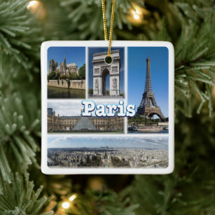 zFR032 TOUR EIFFEL en PARIS, Frankrijk, Europa, Keramisch Ornament
