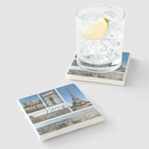 zFR032 TOUR EIFFEL en PARIS, Frankrijk, Europa, Stenen Onderzetter