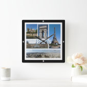zFR032 TOUR EIFFEL en PARIS, Frankrijk, Europa, Vierkante Klok (Huis)