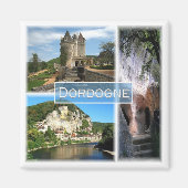 zFR033 DORDOGNE, Frankrijk, Fridge Magneet (Voorkant)