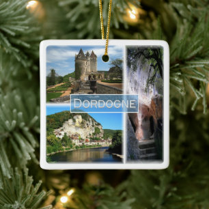 zFR033 DORDOGNE, Frankrijk, Keramisch Ornament