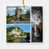 zFR033 DORDOGNE, Frankrijk, Keramisch Ornament (Voorkant)