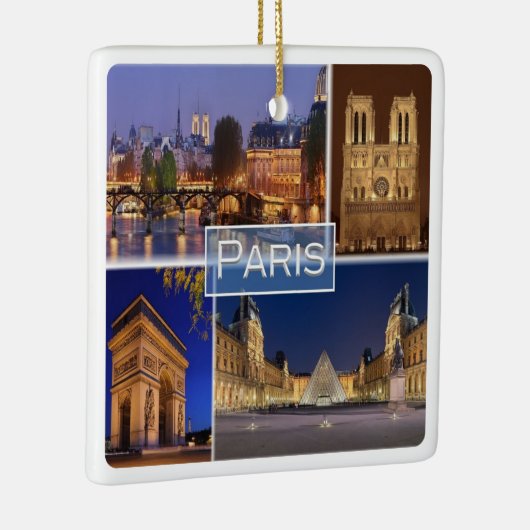 zFR034 PARIS de hoofdstad van Frankrijk, Keramisch Ornament (Rechts)