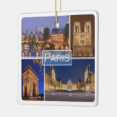 zFR034 PARIS de hoofdstad van Frankrijk, Keramisch Ornament (Links)