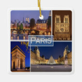 zFR034 PARIS de hoofdstad van Frankrijk, Keramisch Ornament (Voorkant)