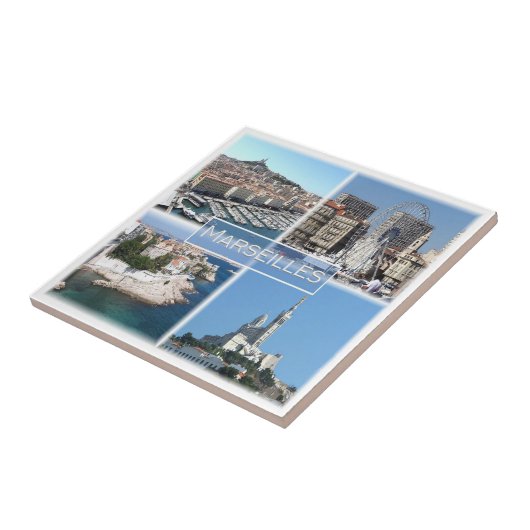 zFR035 MARSEILLES, Frankrijk, Tegeltje (Zijkant)