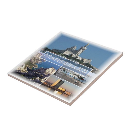 zFR037 MARSEILLES, Frankrijk, Tegeltje (Zijkant)