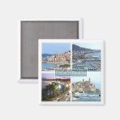 zFR040 FRENCH RIVIERA, Frankrijk, Fridge Magneet (Voorkant / Achterkant)