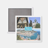 zFR043 NICE, Provence, Frankrijk, Fridge Magneet (Voorkant / Achterkant)