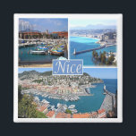 zFR044 NICE, Provence, Frankrijk, Fridge Magneet<br><div class="desc">Hier vindt u het souvenir van uw vakantie. (zFR044 NICE, Provence, Frankrijk Koelkast magneet). Verras vrienden en familieleden met de unieke souvenirs van uw geweldige reis. Probeer ons. #LeoPepeDesign - Haven van Nice, La Promenade des Anglais, Panorama Nice Provence, Europa Frankrijk, Leopepedesign, Reisreis Fototoerisme, Gift Souvenir Gadget Koelkast Magnet, Collage...</div>