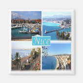 zFR045 NICE, Provence, Frankrijk, Fridge Magneet (Voorkant)