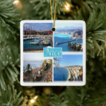 zFR045 NICE, Provence, Frankrijk Keramisch Ornament<br><div class="desc">Hier vind je het souvenir van je vakantie. Deze categorie bevat keramische sierbeelden van vele plaatsen in Europa. (zFR045 NICE, Provence, Frankrijk, keramische siervoorwerpen). Verbazingwekkende vrienden en familieleden met de unieke souvenirs van uw geweldige reis. Probeer ons. #LeoPepeDesign - de promenade des anglais, de havencote d'azur, de Europese franse republiek,...</div>