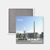 zFR050 PARIS, Place de la Concorde, Fridge Magneet (Voorkant / Achterkant)