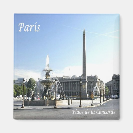 zFR050 PARIS, Place de la Concorde, Fridge Magneet (Voorkant)