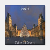 zFR052 PARIS, Louvre Palace, Frankrijk, Fridge Magneet (Voorkant)