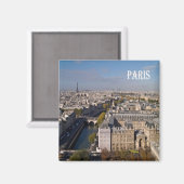 zFR054 PARIS panorama, Frankrijk, Fridge Magneet (Voorkant / Achterkant)