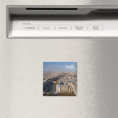 zFR054 PARIS panorama, Frankrijk, Fridge Magneet (Insitu (Vaatwasser))