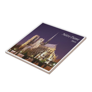 zFR055 NOTRE-DAME, Parijs, Frankrijk, Tegeltje