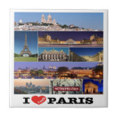 zFR057 PARIS "I Love", Frankrijk, Tegeltje (Voorkant)