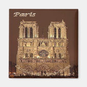 zFR061 NOTRE DAME Paris, Frankrijk, Fridge Magneet (Voorkant)