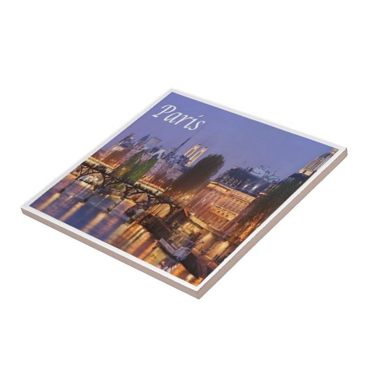 zFR065 PARIS panorama, Frankrijk, Tegeltje (Zijkant)