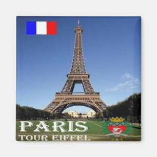 zFR067 EIFFEL TOWER Paris, Frankrijk, Fridge Magneet