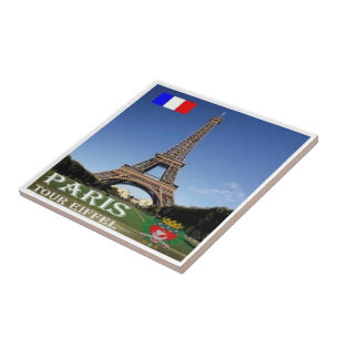 zFR067 EIFFELTOREN Parijs, Frankrijk, Tegeltje