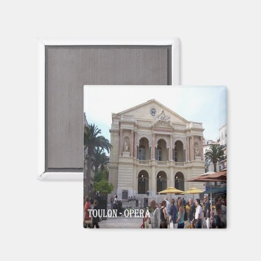 zFR077 TOULON-OPERA, Franse Riviera, Fridge Magneet (Voorkant / Achterkant)